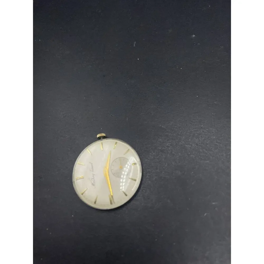 Mathey-Tissot Vintage Swiss Made Watch Head Sub Seconds Dial Gold Tone